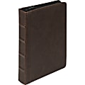 Samsill Vintage Junior Zipper Binder, 1" Ring, Dark Brown 1 thumbnail image