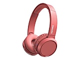 Philips TAH4205RD - Headphones with mic - on-ear - Bluetooth - wireless - noise isolating - red
