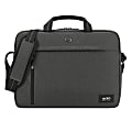 Solo New York Rivington Slim Briefcase With 15.6" Laptop Pocket, Gray