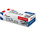 SKILCRAFT Standard Staples - 210 Per Strip - Standard - 5mm - 1/4" Leg - 1/2" Crown - for Paper - Chisel Point, Rust Resistant - Silver - Steel - 5000 / Box