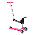 Globber Evo 4-In-1 Light Scooter, 29-1/2"H x 11"W x 36-1/4"D, Pink