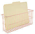 Realspace® Rose Gold Wire Hanging Organizer System, Letter File Attachment