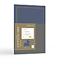 Southworth® Certificate Jackets, Navy/Gold Foil Border, Pack Of 5 1 thumbnail image