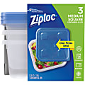 Ziploc® Food Storage Containers - Clear - 18 / Carton