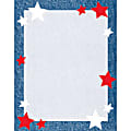 Gartner™ Studios Design Paper, 8 1/2" x 11", 60 Lb, Star Blue Border, Pack Of 100 Sheets