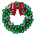 Amscan 110820 Christmas Latex Balloon Wreath Kit, Green 1 thumbnail image