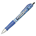 SKILCRAFT® Retractable Rollerball Pen, Needle Point, 0.7 mm, Blue Barrel, Blue Ink (AbilityOne 7520-01-624-9385)