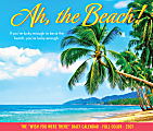 Willow Creek Press Page-A-Day Daily Desk Calendar, 4-1/4" x 5-1/4", FSC® Certified, Ah The Beach, January to December 2021, 14134