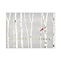 Custom Embellished Holiday Cards And Foil Envelopes, 7-7/8" x 5-5/8", Winter Solitude, Box Of 25 Cards 1 thumbnail image