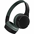 Belkin Wireless Bluetooth On-Ear Headphones for Kids w/ Mic - 85dB Limit - w/ USB-C Cable - Headset - Black - Stereo - Mini-phone (3.5mm) - Wired/Wireless - Bluetooth - 30 ft - On-ear, Over-the-head, Over-the-ear - Binaural - Circumaural - Black 1 thumbnail image