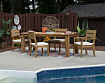 Linon Clemmet 5-Piece Outdoor Dining Set, Teak 1 thumbnail image