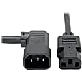 Tripp Lite 10ft Power Cord Extension Cable Right Angle C14 to C13 Heavy Duty 15A 14AWG 10' - 15A, 14AWG (Right Angle IEC-320-C14 to IEC-320-C13) 10-ft."
