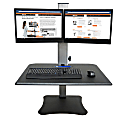 Victor® High Rise™ DC350 Dual Monitor Standing Desk Riser, Black 1 thumbnail image