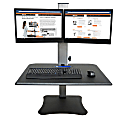 Victor® High Rise™ DC350 Dual Monitor Standing Desk Riser, Black