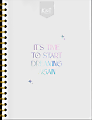 Norma Large Spiral Composition Notebook, 11" x 8-1/2", 10-Subject, College Rule, 200 Sheets, Platinum 1 thumbnail image