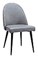 Zuo Silloth Dining Accent Chairs, Gray, Set Of 2 Chairs 1 thumbnail image