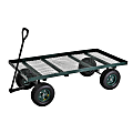 Sandusky® Lee Heavy-Duty Flat Wagon, 17"H x 36"W x 60"D, Green 1 thumbnail image
