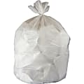 Genuine Joe 16-gallon Linear Low-Density Bags - 16 gal Capacity - 24" Width x 32" Length - 0.40 mil (10 Micron) Thickness - Low Density - White - Resin - 500/Carton - Waste Disposal