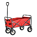 Sandusky® Light-Duty Folding Wagon, 25 1/2"H x 22"W x 36"D, Red 1 thumbnail image