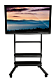 Luxor WFP200-B Universal Flat-Panel TV Stand, 61 1/4"H x 31 1/2"W x 27 3/4"D, Black
