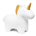 Simple Designs Porcelain Unicorn-Shaped Table Lamp, 4-5/8"H, White