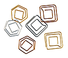 Office Depot® Brand Fancy Paper Clips, Pack Of 18, Assorted Colors 1 thumbnail image