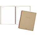 AT-A-GLANCE® Collection Wirebound Meeting Notebook, 8 7/8" x 11", 60% Recycled, Tan, Undated