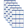 2024-2025 SwiftGlimpse Academic Daily/Yearly Wall Calendar, 24" x 36". Navy, July 2024 To June 2025, SG2024ACANAV 1 thumbnail image
