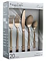 MegaChef Cravat 20-Piece Stainless-Steel Flatware Set, Matte Rose 1 thumbnail image