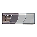 PNY® Turbo Attaché 3 USB 3.2 Flash Drive, 512GB, Silver