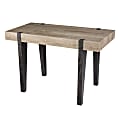 SEI Furniture Ayleston 46"W Multipurpose Writing Desk, Natural/Black
