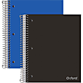 Oxford® Wirebound Poly Notebooks, 9" x 11", 3 Subject, 150 Sheets, Assorted Colors, Pack Of 2