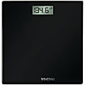 VIVITAR BodyPro 99597018M Digital Scale, 2"H x 13-1/4"W x 13-1/8"D, Black