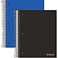 Oxford® Wirebound Notebooks, 9" x 11", 5 Subject, College Ruled, 200 Sheets, Assorted Colors, Pack Of 2 1 thumbnail image