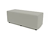 Marco Rectangle Bench, 16"H x 48"W x 19"D, Frost