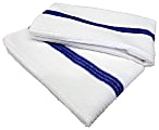 Pro-Clean Basics Microfiber Bar Mop Towels, 15" x 18", White/Blue, Pallet Of 2,700 Towels 1 thumbnail image