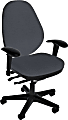 Sitmatic GoodFit Enhanced Synchron High-Back Chair With Adjustable Arms, Gray/Black 1 thumbnail image