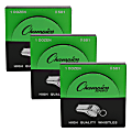 Champion Sports Medium Weight Metal Whistles, Silver, 12 Whistles Per Pack, Set Of 3 Packs 1 thumbnail image