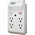 APC® SurgeArrest Essential 4-Outlet Wall-Mount Surge Protector, White, P4GC