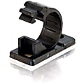 C2G .68in Self-Adhesive Cable Clamp - 50pk - Cable Bundler - Black - 50