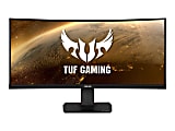 ASUS TUF Gaming VG35VQ - LED monitor - gaming - curved - 35" - 3440 x 1440 WQHD @ 100 Hz - VA - 300 cd/m² - 2500:1 - HDR10 - 1 ms - 2xHDMI, DisplayPort 1 thumbnail image
