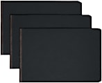 Smead® Premium Pressboard Report Covers With Top Fasteners, 11" x 17", 3" Capacity, 100% Recycled, Black, Box Of 10 Covers 1 thumbnail image