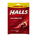 Halls Cherry Cough Drops, 80 Drops Per Pack, Bag Of 2 Packs 1 thumbnail image