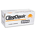 Webster Cling Classic Food Wrap - 12" Width x 2000 ft Length - Polyvinyl Chloride (PVC) - Clear
