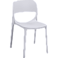 Lorell® Indoor/Outdoor Hospitality Stacking Chairs, White, Set Of 2 Chairs 1 thumbnail image