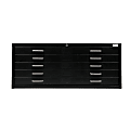 Alpine AdirOffice 5-Drawer Blueprint File Cabinet For 20” x 36” Sheets, 19-5/16”H x 40-3/8”W x 29-3/8”D, Black