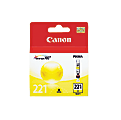 Canon® CLI-221Y ChromaLife 100+ Yellow Ink Tank, 2949B001