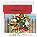Custom Full-Color Holiday Cards With Foil Envelopes, 7 7/8" x 5 5/8",  Tropical Tidings, Box Of 25 Cards 1 thumbnail image