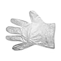 Bunzl Powder-Free Disposable Polyethylene Gloves, Large, Clear, Box Of 500