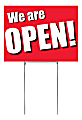 COSCO We're Open Plastic Yard Sign, 18" x 24" 1 thumbnail image